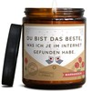 Valentinstag Geschenk Duftkerze | Lustige Liebeserklärung für Sie & Ihn