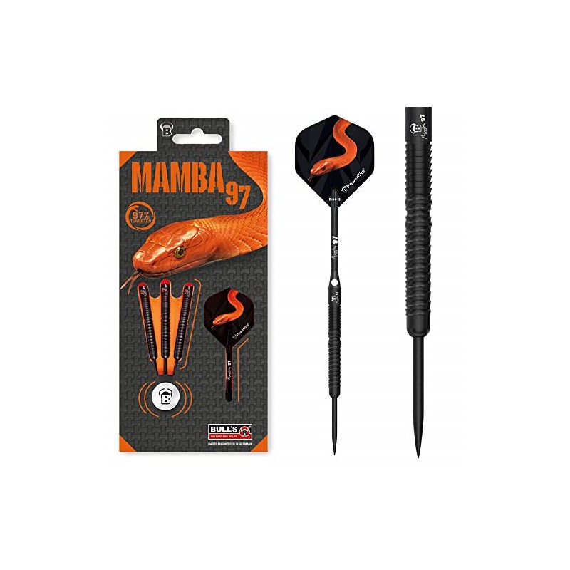 BULL'S Mamba M6 Dart, Black, 25 g