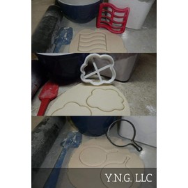 BACON AND EGGS CLASSIC BREAKFAST FOOD FRYING PAN SKILLET SET OF 3 COOKIE CUTTERS USA PR1430