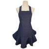 LilMents Women's Retro Denim Kitchen Bib Chef Apron (Navy Blue)