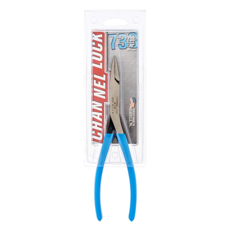 Channellock CNL-738 8 In. Needle Nose Long Reach Plier