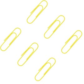 Small 300 Pack Paper Clips - Office Supply Accessories - Cute Paper Needle - Bookmark (Yellow, 3.3 * 0.8CM)