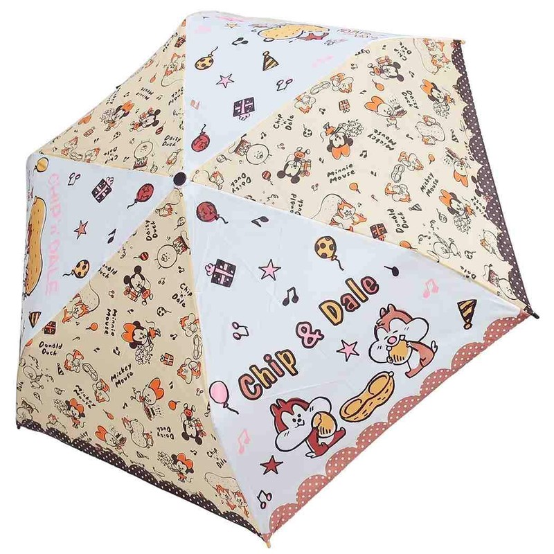 Chip & Dale Fancy Pop Folding Umbrella, Chip & Dale