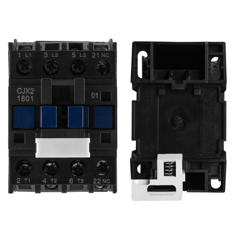 Baomain 3-Pole DC Contactor CJX2-1801 24VDC Coil, 3NO+1NC Auxiliary, 660V