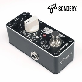 Sondery Compressor Pedal For Electric Guitar And Bass, Mini Compressio