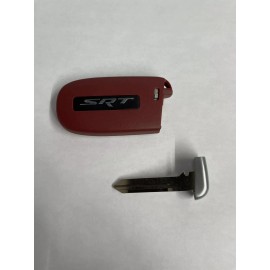 DODGE CHRYSLER JEEP SRT RED KEY SHELL 5 BUTTON WITH LOGO