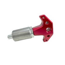 T Handle Spring Loaded Pull Pin Pop Pin Steel Body Billet Handle (3/8" Pin, Red)