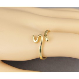 Gold Snake Ring Delicate Thin Skinny asp Cleopatra toga wrap Serpent Adjustable Medusa Statement Womens Statement Ring