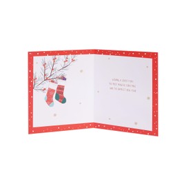 UK Greetings Christmas Card for Brother & Sister-In-Law - Stockings Design