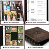 LETVPVOW Vintage Hardback 3 Ring Binder 1.5 Inch, Professional Leather