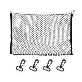 DONGKER Dog Car Barrier Net,Car Pet Lock Safety Net Pet Travel Barrier Mesh Guard with 4 Hook for SUV Car Dividing Pet