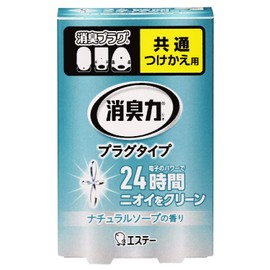 Deodorizing Power Plug Type Room Refill, Natural Soap Scent, 0.7 fl oz (20 ml), Room / Entryway / Living Room / Deodorizer / Air Freshener