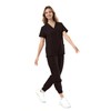 Bovchies Women’s Scrub Set, V-neck Top & Jogger Pants with