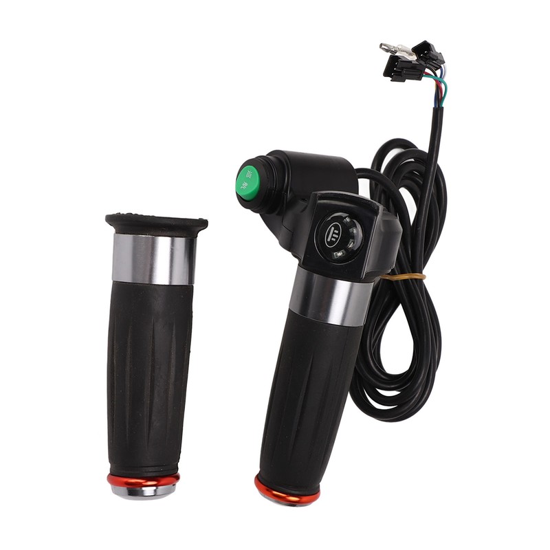 1Pair E Bike Throttle Grip 4 Lights Double Circle Accelerator