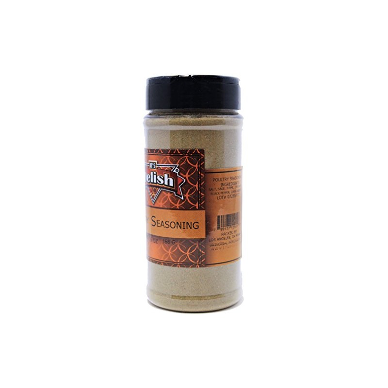 Poultry Seasoning by Its Delish, 6 Oz. Medium Jar