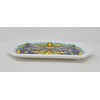 Nova Deruta Serving Appetizer Tray Platter, Dark Blue Fleur De