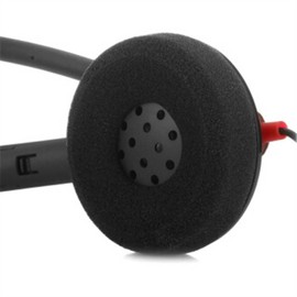 Rhinenet Foam Earpads Cushion Cover for Plantronics Blackwire C310 C320 C225 C215 C315 C325 C300 C3225 HW251N HW520 Jabra PRO 920 930 Biz 1500 2400 Headset Replacement Ear Pad, 2 Pack, Black