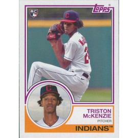 2021 Topps Archives #143 Triston McKenzie Cleveland Indians Rookie Baseball Card
