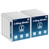 1 Inch 3 Ring Binders 12 Pack, Clear View Binder
