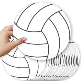 Big Dot of Happiness Volleyball Party Decorations - 20 Double-Sided Paper Cutouts, 5.5-Inch Premium Quality Sports-Themed Decor for Birthday, Baby Shower, Classroom Events