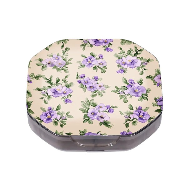 artslion Small Pill Organiser 4 Times A Day Travel Medicine