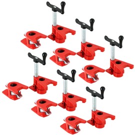 Acymner Wood Gluing Pipe Clamp Set | Professional Woodworking and Metalworking Clamps Tools with Unique Foot Design for Frame Assembly, Quick Release and Precision Gluing (6Pack, 3/4'')