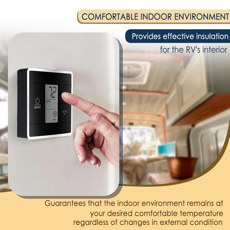 3316250.712 RV Single Zone Wall Thermostat Replacement for Dometic RV/Camper/Trailer