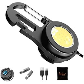 Linternas de bolsillo de alta luminosidad, 500 mAh, 800 lúmenes, aleación de aluminio  PC, carga tipo C (1 paquete ovalado)