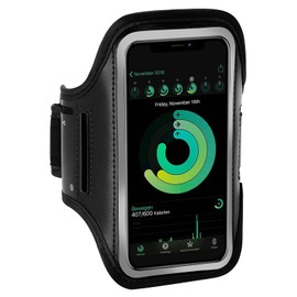 ONEFLOW Workout Case für Honor 200 Lite Sportarmband zum Joggen mit Touch Fenster, Handy Armband für Sport und Outdoor, Handyhalterung für den Arm, Lauftasche Jogging, Schwarz