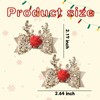 Christmas Glitter Hair Bow Clips Christmas Deer Antler Hair Clips