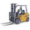 fisca 1:50 Metal Model Vehicle Set - Excavator, Backhoe Loader