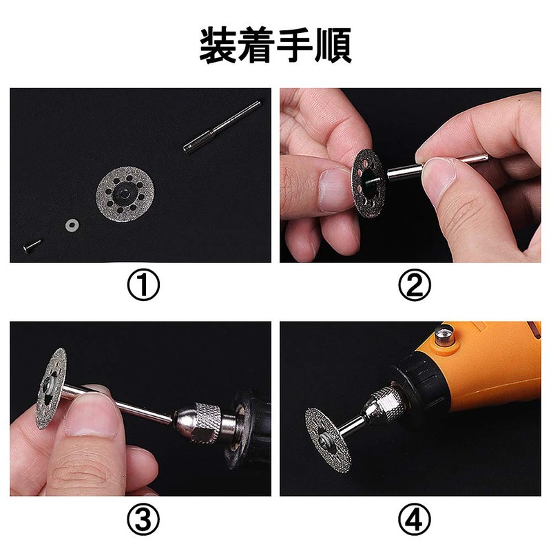 YFFSFDC Round Hole Mini Diamond Cutter, Diameter 0.9 inch (22