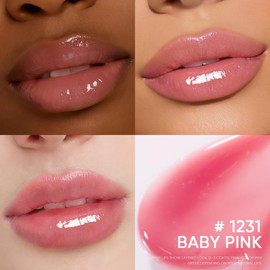 SKINTIFIC Serum Labial Hidratante (01 Rosa Bebé) - Con péptidos, Escualano y Vitamina C -Efecto Brillo Espejo, Textura Ligera No Pegajosa - 1 pz