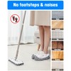 WellMall 8 Pcs Mop Slippers Socks Floor Cleaning,Microfiber Shoe Covers