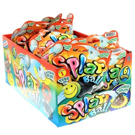 JA-RU Splat Ball Sticky Stress Ball (24 Units Assorted) Animal, Eggs, Squishy Pig Toys for Kids. Slow Rise Squishies. Novelty Toys & Amusements & Teacher Treasure Box Prizes. 5303-24p