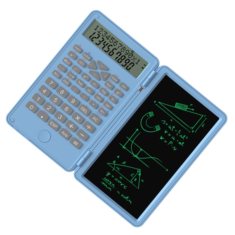 Scientific Calculator with Erasable Writing Board 240 Functions 2 Line