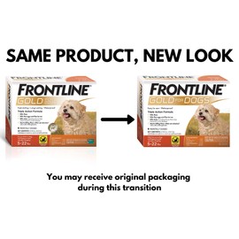FRONTLINE® Gold for Dogs Flea & Tick Treatment, 5-22 lbs, 6ct