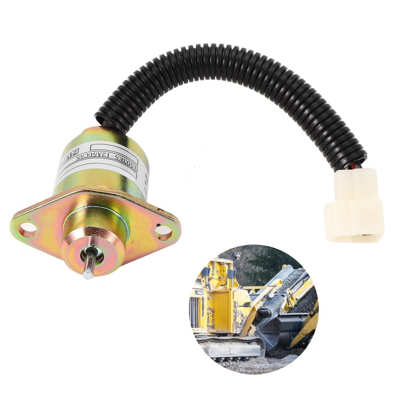 Engine Shut off Solenoid Valve 1503ES‑12A5UC5S Steel Shell DC 24V