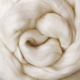 Finnish Wool in Natural White. Super Soft Combed Top Roving for Hand Spinning, Needle Felting, Wet Felting, Dryer Balls and Dying. Natural Undyed White