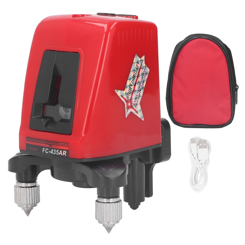 Self Leveling Laser Tool Red Beam Rechargeable Horizontal Vertical Electronic