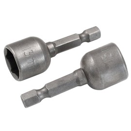 Hordion 2 Pcs Hex Nut Driver Bits 13mm, 1/4" Hex Shank Quick-Change Power Nut Driver for Electric Drill