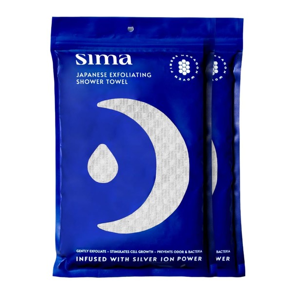 Exfoliating Washcloth Face & Body Scrub Towel - Japanese Exfoliating
