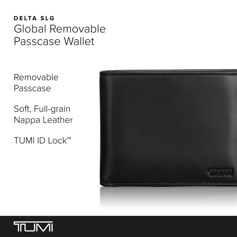 TUMI - Delta Global Removable Passcase Wallet - Leather Wallet