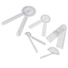 5Pcs Medical Goniometer Transparent Plastic Multifunction Joint Goniometer Set Kit