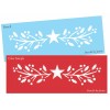 Stencils by Joanie Prim Twig STENCIL Holly Berry Star Country