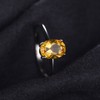 JewelryPalace Class Natural Gemstone Citrine Birthstone Solitaire Engagement Rings for