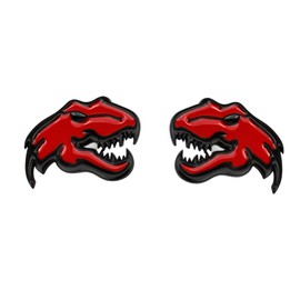 NEUZIK A Pair Redeye Dinosaur Metal Emblem for Dodge RAM TRX 1500 2500 3500 Charger Challenger