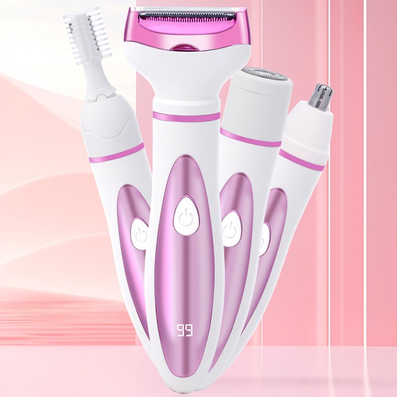 4 in 1 Cordless Bikini Trimmer Pubic Nose Eyebrow Hair