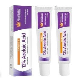 Suero Ácido Azelaico, Crema Ácido Azelaico, Suero Facial Ácido Azelaico 12% Contra Rojeces, Anti Granos y Nódulos, Suero Facial Ácido Azelaico Ácido Hialurónico para Piel Sensible, 20g (2)