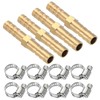 PATIKIL 1/4" Brass Hose Barb Fitting,2 Set Barb Union Fittings